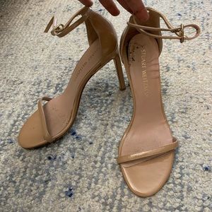 Stuart Weitzman Nudistsong Cream Sandals